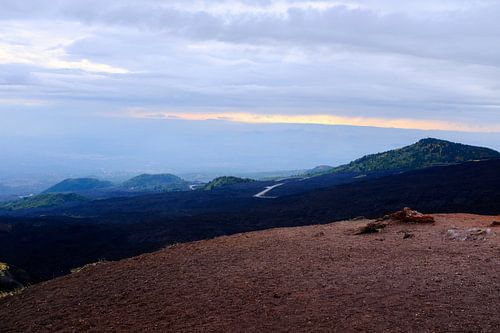 Landschapsfoto op de Etna, Sicilië