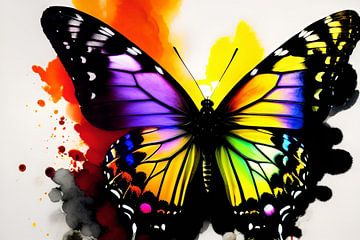 Een caleidoscoop van de natuur: de prachtige kleurrijke vlinder van ButterflyPix