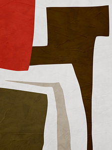 Moderne Organisch Geometrische Abstrakte Kunst