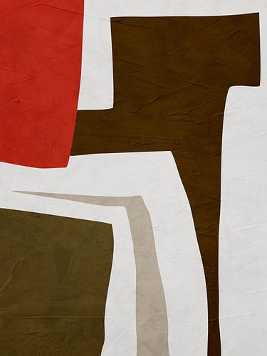 Moderne organische geometrische abstracte kunst