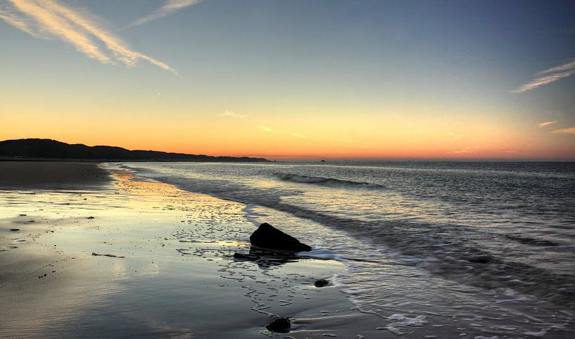 Zonsopkomst Zoutelande van MSP Canvas