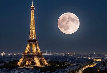 Eiffelturm & Mond 2