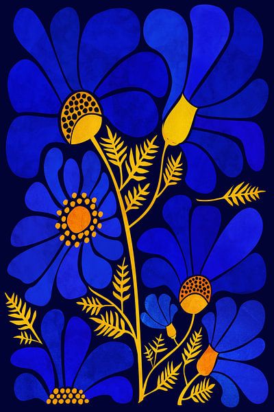 Wilde bloementuin van Kristian Gallagher by The Artcircle