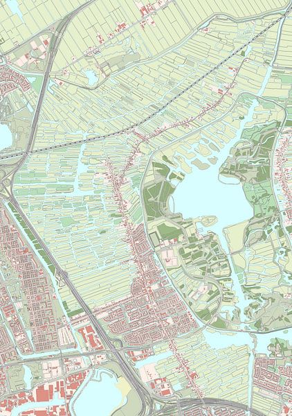 Carte d'Oostzaan par Rebel Ontwerp
