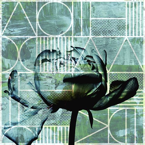 Vintage Tulpen Geometrie