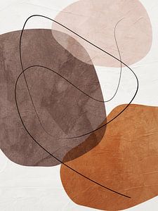 Organische abstrakte Kunst – Erdtöne
