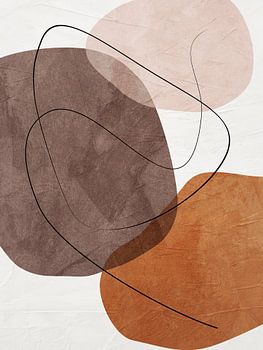 Organic abstract art - earthy tones
