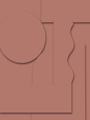 Nuance d'art minimaliste vieux rose