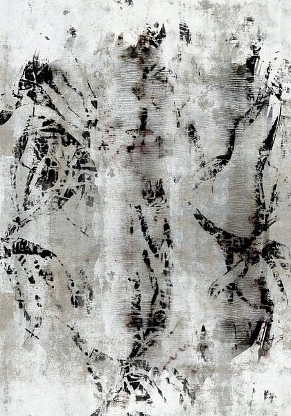 Wabi Sabi Ink Abstraction by Mad Dog Art