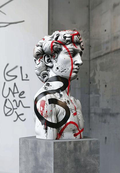 Bust Graffiti Abstract by RSX Creative