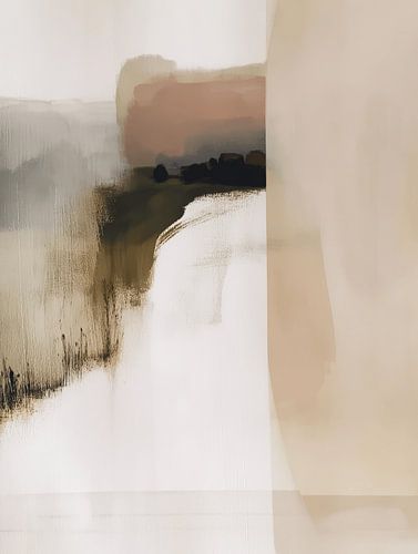 Moderne Abstraktion in Erdtönen