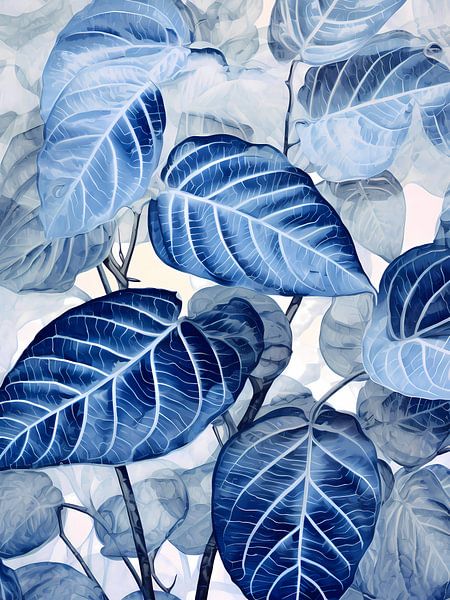 Blue leaves by haroulita