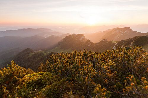 Zonsopgang op de Benediktenwand