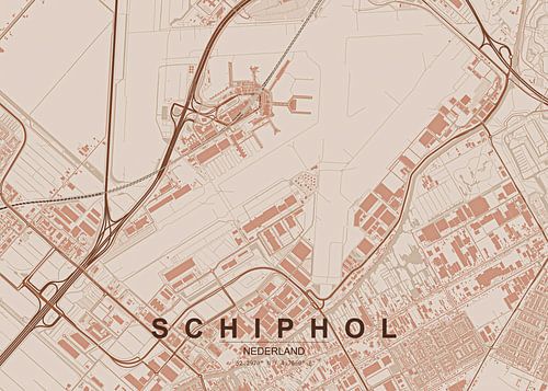 Lageplan des Flughafens Schiphol