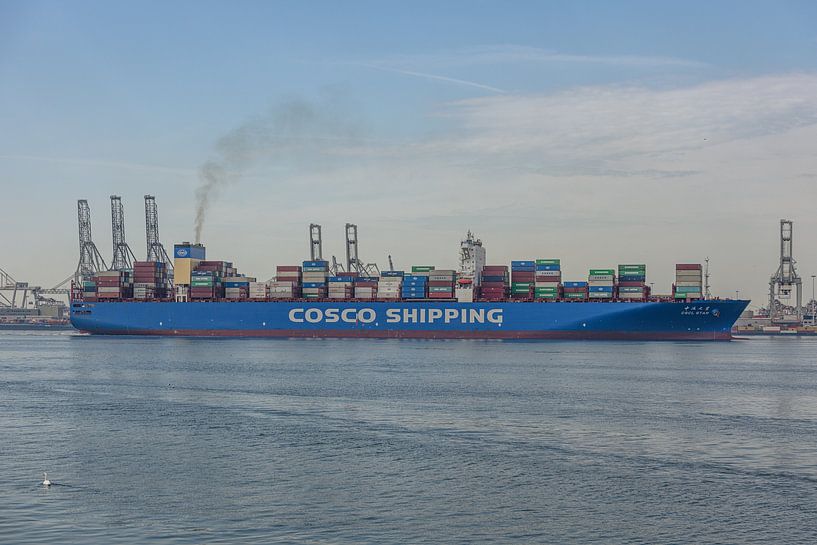 Container ship COSCO Shipping CSCL Star. by Jaap van den Berg