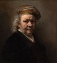 Selbstbildnis, Rembrandt van Rijn von Rembrandt van Rijn Miniaturansicht