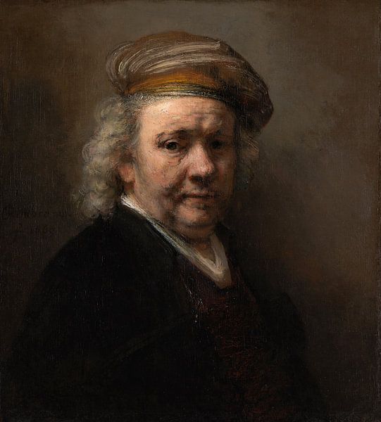 Selbstbildnis, Rembrandt van Rijn von Rembrandt van Rijn