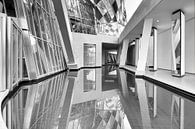 Pariser Architektur Louis Vuitton-Stiftung in Schwarz-Weiß von Marianne van der Zee Miniaturansicht