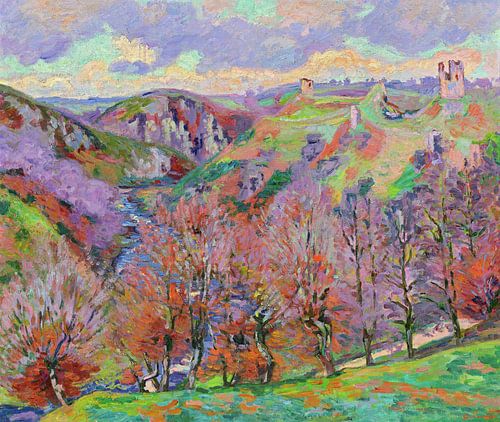 Armand Guillaumin,Landschap met ruïnes, 1897