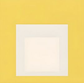 Josef Albers - Hommage an das Quadrat, gelb, weiß, 3. hohe Auflösung von Vivanne