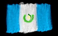 Symbolic national flag of Guatemala by Achim Prill thumbnail