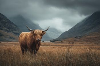 Bovin des Highlands écossais.
