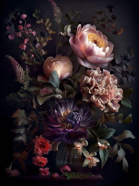 Duister Harmonie | Bloemen Boeket van Flora Exlusive