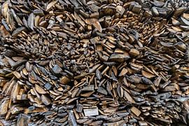 Mountain of wooden planks by Paul Veen