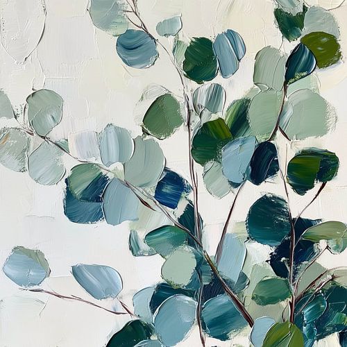 Eucalyptus en coups de pinceau