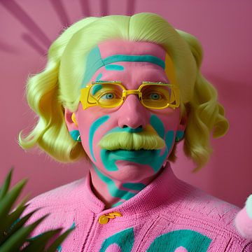 Pop Art "Albert bij Van Gogh" van oliver steiner