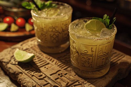 Minimalistische Stilleven met Drankjes