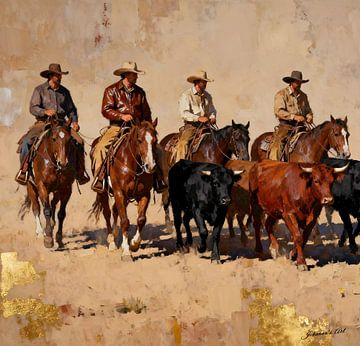 Four Hearts, One Trail by Johannas Art Creations