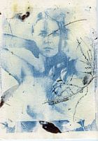 Cyanotype Lisanne I on handmade paper