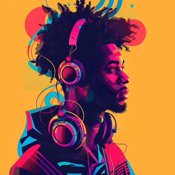 Colourful DJ by StudioMaria.nl