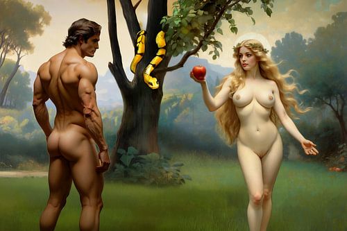 La chute de l'homme (90x60cm) sur EROmantic