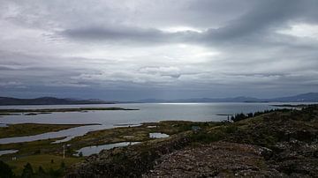 Het meer van Pingvelir Nationaal Park, IJsland