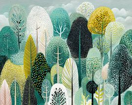 Bäume Grün von Blumen Studio