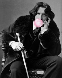 Oscar Wilde with bubblegum and British black humour by Floral Abstractions