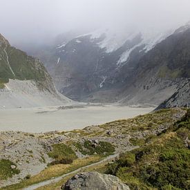 Tasman Glacier in New Zealand