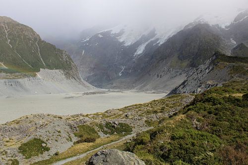 Tasman Glacier in New Zealand