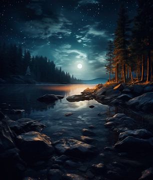 Paysage hivernal romantique