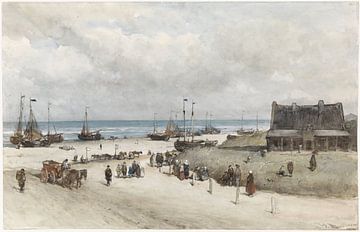 Der Strand von Scheveningen, Johannes Bosboom, 1873