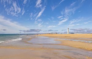 Het strand van Jandia/Morro Jable op Fuerteventura