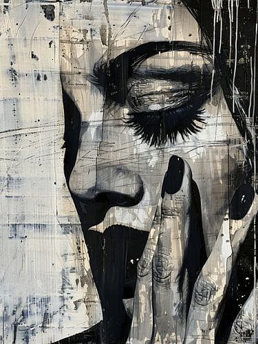 Modernes abstraktes Porträt