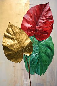 Abstract Botanical Art - Monstera