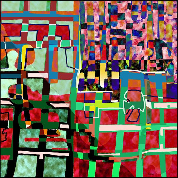 Urban Mosaic: Echoes of the City by SlowDad Art