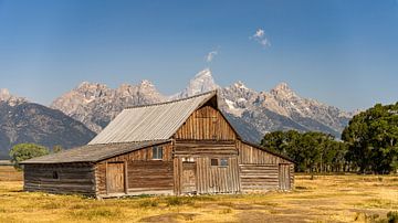 Grand Teton National Park, USA, T.A. Moulton Barn op Mormon Row van Jeroen van Deel