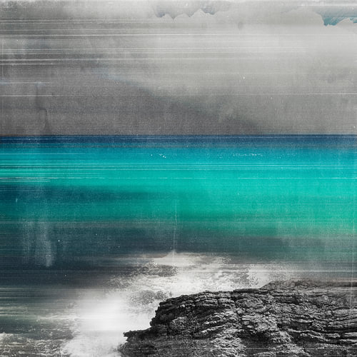 View of the turquoise sea – Abstraction
