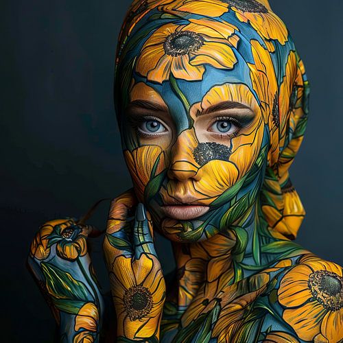 bodypaint van Gogh