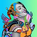 Design ist Freude - Digitale Kunst von einer Frau von Tim de Leeuw Miniaturansicht